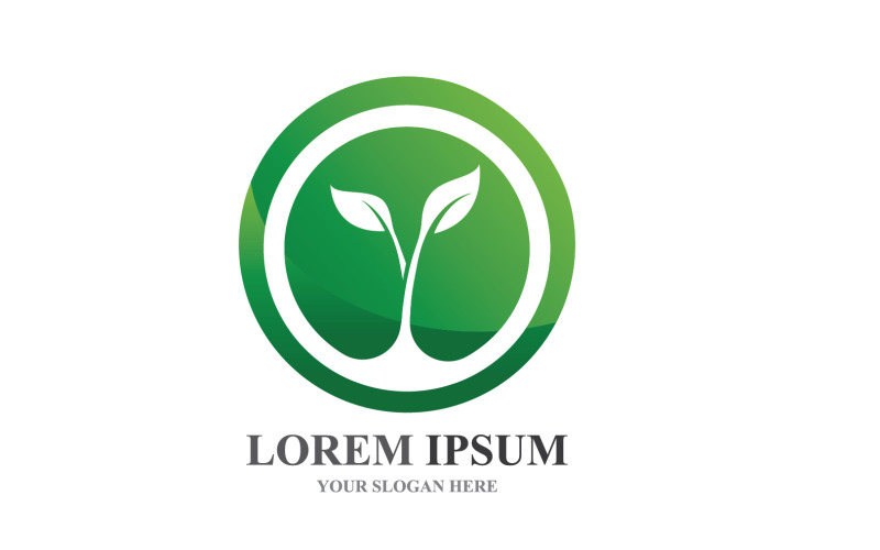 Logos of Green Tree Leaf Ecology Element Vector V13 Logo Template