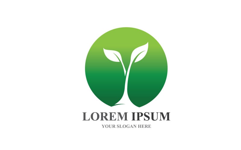 Logos of Green Tree Leaf Ecology Element Vector V15 Logo Template