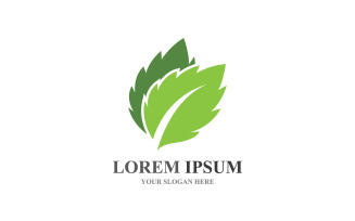 Logos of Green Tree Leaf Ecology Element Vector V1