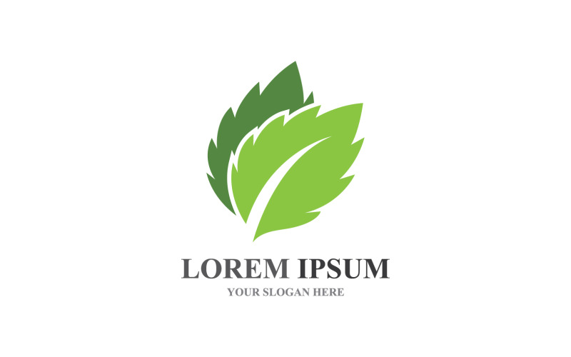 Logos of Green Tree Leaf Ecology Element Vector V1 Logo Template