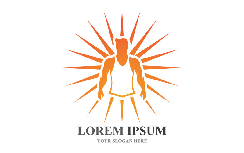 Sport Label Gym Badge Fitness Logo Design V10 Logo Template