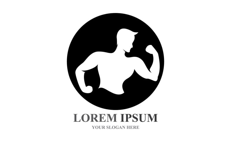 Sport Label Gym Badge Fitness Logo Design V11 Logo Template