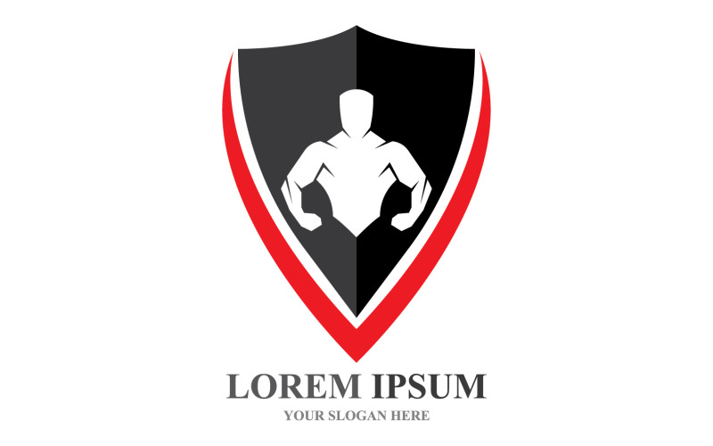 Sport Label Gym Badge Fitness Logo Design V23 Logo Template
