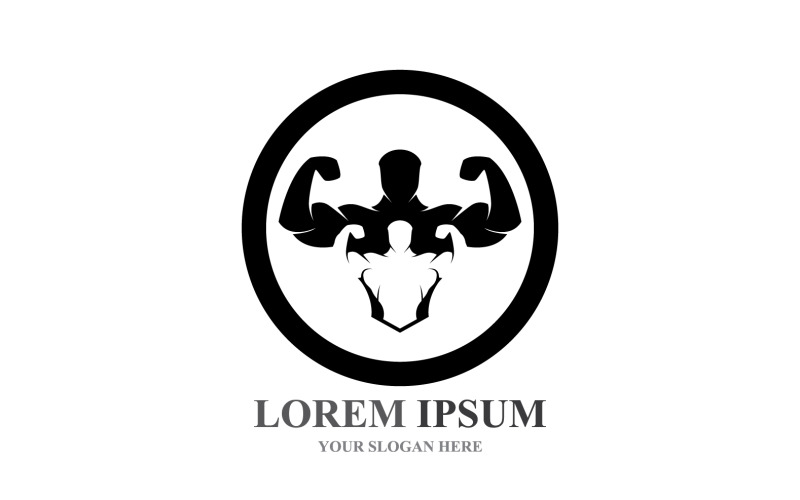 Sport Label Gym Badge Fitness Logo Design V33 Logo Template