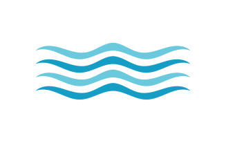 Wave Beach Logo Symbols Vector Template V17