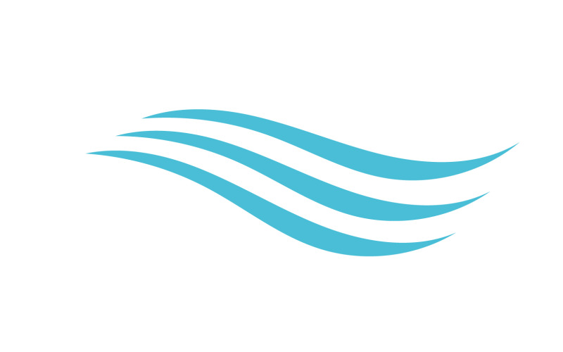Wave Beach Logo Symbols Vector Template V21 Logo Template