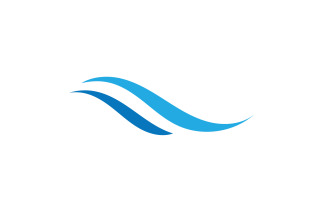 Wave Beach Logo Symbols Vector Template V22
