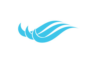 Wave Beach Logo Symbols Vector Template V23