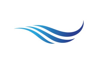 Wave Beach Logo Symbols Vector Template V25