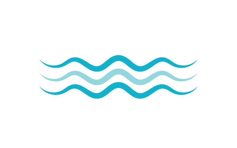 Wave Beach Logo Symbols Vector Template V26 Logo Template
