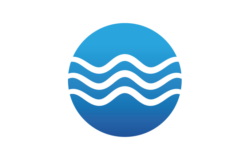 Wave Beach Logo Symbols Vector Template V27 Logo Template