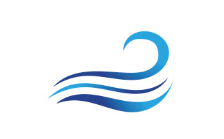 Wave Beach Logo Symbols Vector Template V4