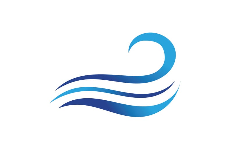 Wave Beach Logo Symbols Vector Template V4 Logo Template