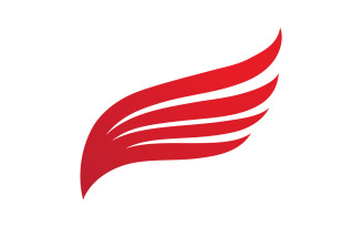 Falcon Wing Logo Template Vector Illustration V1