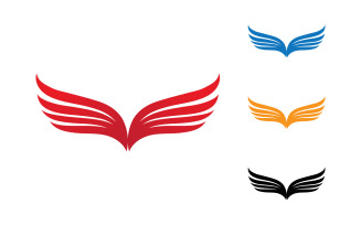Falcon Wing Logo Template Vector Illustration V2