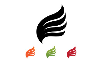 Falcon Wing Logo Template Vector Illustration V4