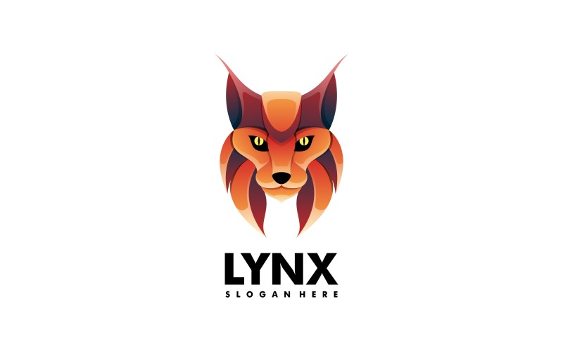 Lynx Gradient Colorful Logo Design Logo Template