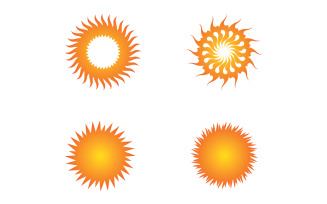 Sun Logo Vector Icon Template Design V10