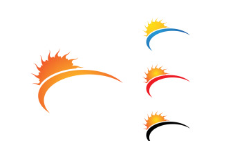 Sun Logo Vector Icon Template Design V13