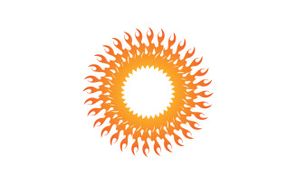 Sun Logo Vector Icon Template Design V17