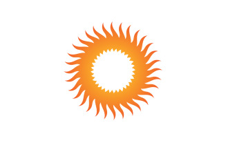 Sun Logo Vector Icon Template Design V1