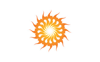 Sun Logo Vector Icon Template Design V2