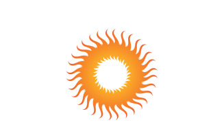 Sun Logo Vector Icon Template Design V4