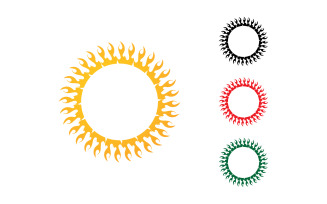 Sun Logo Vector Icon Template Design V8
