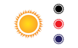 Sun Logo Vector Icon Template Design V9