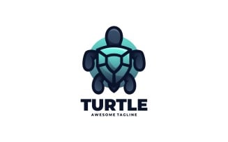 Turtle Simple Mascot Logo Template