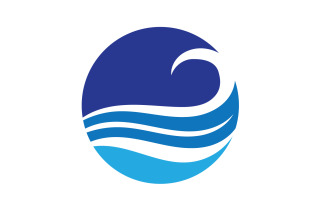 Wave Beach Logo Symbols Vector Template V32