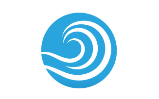 Wave Beach Logo Symbols Vector Template V43