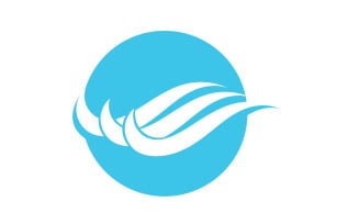 Wave Beach Logo Symbols Vector Template V50