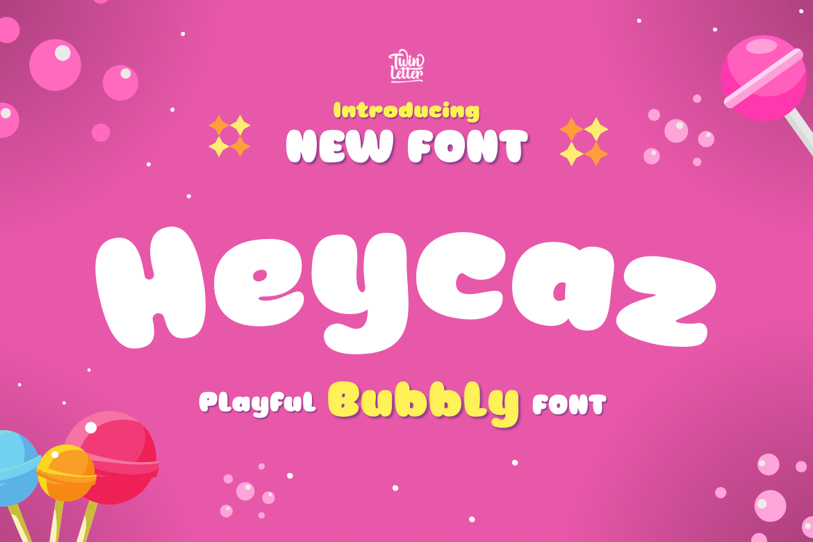 Heycaz is a quirky and cute font