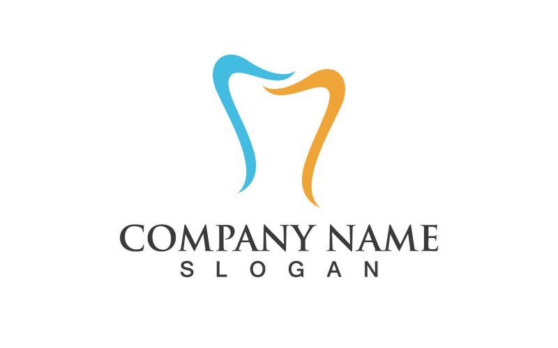 Dental Logo Vector Template Illustration Icon Design V14 Logo Template