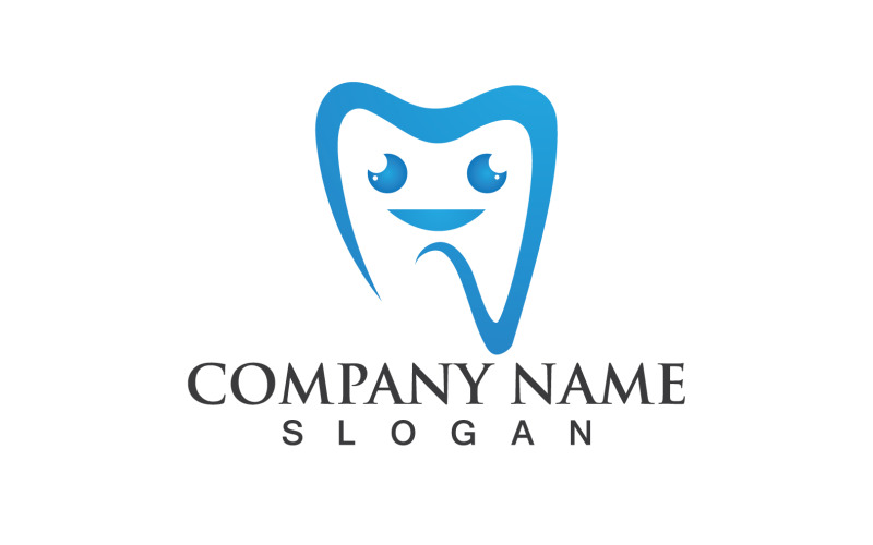 Dental Logo Vector Template Illustration Icon Design V2 Logo Template