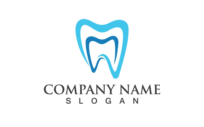Dental Logo Vector Template Illustration Icon Design V8 Logo Template