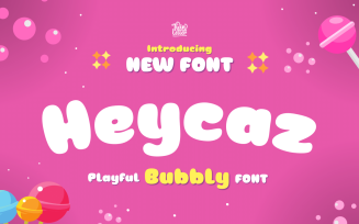 Heycaz is a quirky and cute font