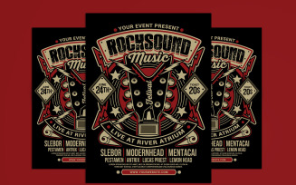 Rock Music Event Flyer Template