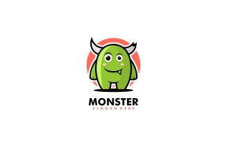 Monster Mascot Cartoon Logo Style