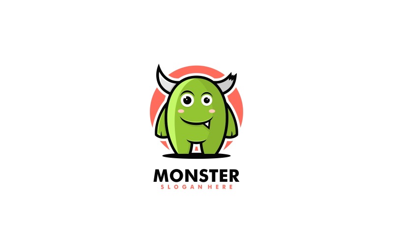 Monster Mascot Cartoon Logo Style Logo Template