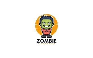 Zombie Mascot Cartoon Logo