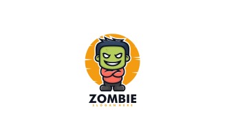 Zombie Mascot Cartoon Logo