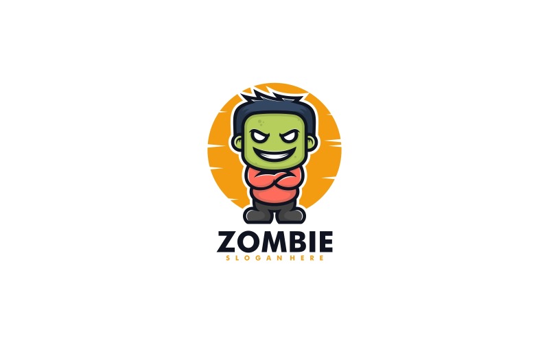 Zombie Mascot Cartoon Logo Logo Template