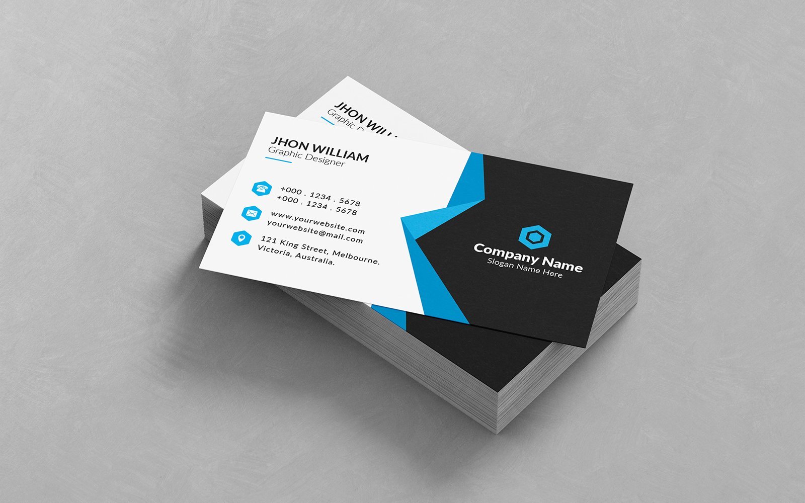 Template #259562 Business Card Webdesign Template - Logo template Preview