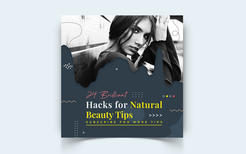 Beauty and Spa Social Media Instagram Post Template-19