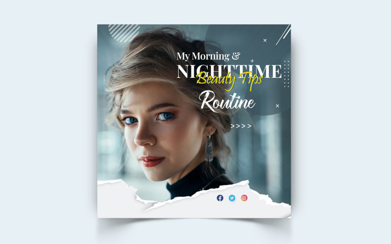 Beauty and Spa Social Media Instagram Post Template-21