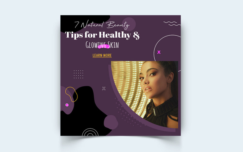 Beauty and Spa Social Media Instagram Post Template-24