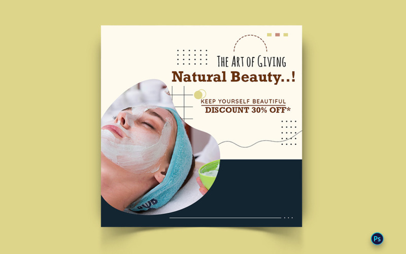 Beauty and Spa Social Media Instagram Post Template-35