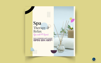 Beauty and Spa Social Media Instagram Post Template-42